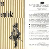 Programmheft Theater am Gärtnerplatz 1961-62 + Mitteilungsblatt