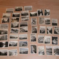 43 Original-Fotografien "Alpen" , schw/ w Agfa-Brovira, ca. 1950er Jahre