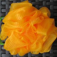 NEU: Dusch Schwamm "The Body Shop" orange Lily Bath Sponge Peeling Bade Knäuel