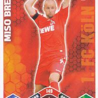 1. FC Köln Topps Match Attax Trading Card 2010 Miso Brecko Nr.149