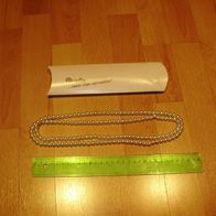 Perlenkette lang 120 cm weiß nagelneu