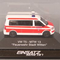 Rietze 52600 Volkswagen T5 Transporter GP MD Bus "Feuerwehr Stadt Witten"