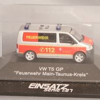 Rietze 52604 Volkswagen T5 Transporter GP Bus "Feuerwehr Main-Taunus"