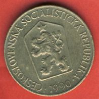 Tschechoslowakei 1 Koruna 1990