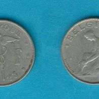 Belgien 1 Franc 1923 Belgique - Belgien
