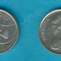 Bermuda 5 Cent 1981 Auflage 900 000 Stück.