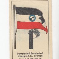 Massary Reedereiflaggen Dampfschiff Gesellschaft Visugis AG Bremen Nr 16