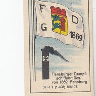 Massary Reedereiflaggen Flensburger Dampfschiffahrt Flensburg Nr 73