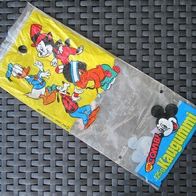 Rarität Kaugummi Tüte 1973 "OK Kaugummi" Figuren Walt Disney Mickey Goofy Donald