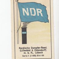 Massary Reedereiflaggen Nordische Dampfer Reed. Lillenfeld & Oldendorf Lübeck Nr 181