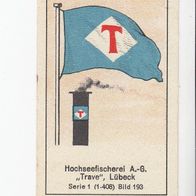 Massary Reedereiflaggen Hochseefischerei AG Trave Lübeck Nr 193