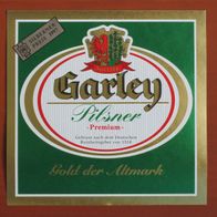 altes Etikett - Garley Brauerei Gardelegen - Pilsner Premium - Bier - Altmark