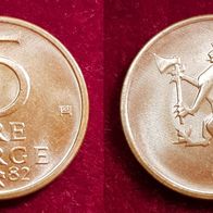 14352(2) 5 Öre (Norwegen) 1982/ K in UNC ................... * * * Berlin-coins * * *