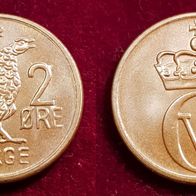 6113(2) 2 Öre (Norwegen / Birkhuhn) 1972/ in UNC .......... * * * Berlin-coins * * *