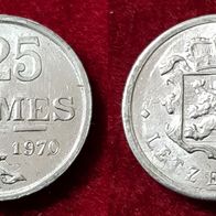 1(11) 25 Centimes (Luxemburg) 1970 in UNC .................. * * * Berlin-coins * * *