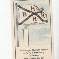 Massary Reedereiflaggen Hamburger Bunker Kontor m.b.H. in Hamburg Cuxhaven Nr 331