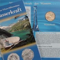 Österreich 2003 5 Euro Silber Wasserkraft Hgh.