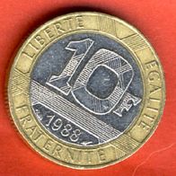 Frankreich 10 Francs 1988