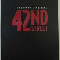 Programmheft Musical "42ND STREET"