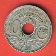 Frankreich 10 Centimes 1935