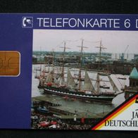 Telefonkarte TK voll O 594 Hamburg Hafen Segelschiff 1994 Serie 50 Jahre Deutschland