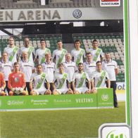 VFL Wolfsburg Topps Sammelbild 2013 Mannschaftsbild 2 Nr. 262