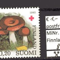 Finnland 1980 Rotes Kreuz: Pilze (III) MiNr. 866 postfrisch