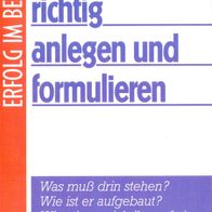 ERFOLG IM BERUF: Lebenslauf richtig anlegen und formulieren