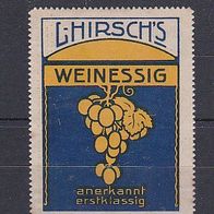 alte Reklamemarke - L. Hirsch´s Weinessig (195)
