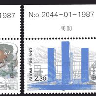 Finnland 1987 Europa: Moderne Architektur MiNr. 1021 - 1022 postfrisch