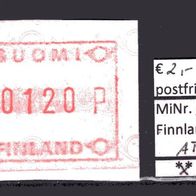 Finnland 1982 Automatenmarken Freimarke MiNr. 1 postfrisch