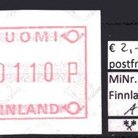 Finnland 1988 Automatenmarken Freimarke MiNr. 3 postfrisch -1-