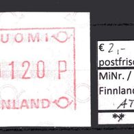 Finnland 1988 Automatenmarken Freimarke MiNr. 3 postfrisch -2-