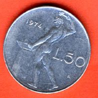 Italien 50 Lire 1974
