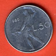 Italien 50 Lire 1989