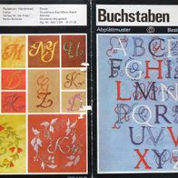 2151 Buchstaben Abplättmuster Monogramme Handarbeit, Verlag für die Frau, DDR A5