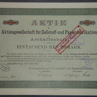 Lot 100 x Aktiengesellschaft für Zellstoff- und Papierfabrikation 1917 1000 Mark