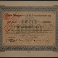 Lot 100 x Phönix Aktiengesellschaft für Braunkohlenverwertung 1912 1000 Mark