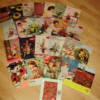 Antiquarische Prospekte 1959 - 1999 Bunte Blumenwelt/ Blumenpost