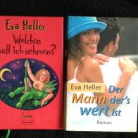 Eva Heller - 2 gebundene Bücher: Welchen soll ich nehmen? + Der Mann der´s wert ist