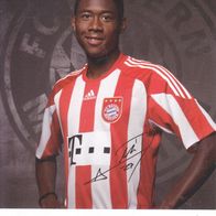 Bayern München Autogrammkarte David Alaba 2010