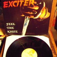 Exciter - 12" UK Feel the knife (incl.2 live tracks)- mint !!