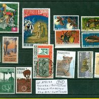 Briefmarken Afrika - Guinea Botswana Französische Somaliküste Kamerun Namibia Südwest