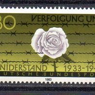 Bund BRD 1983, Mi. Nr. 1163, Verfolgung + Widerstand, postfrisch #17012