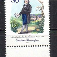 Bund BRD 1983, Mi. Nr. 1183, Christoph Martin Wieland, postfrisch #17080