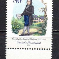 Bund BRD 1983, Mi. Nr. 1183, Christoph Martin Wieland, postfrisch #17081