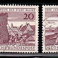 Bundesrepublik Deutschland Mi. Nr. 375 - 4fach - 2000 Jahre Mainz o <
