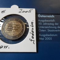 Österreich 2005 2 Euro Staatsvertrag in bester Qualität * *