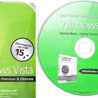 Windows Vista Home Basic/ Premium & Ultimatum – mit CD-Rom