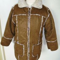 Winterjacke gefüttert Gr.110 von H&M Wildleder Optik * *